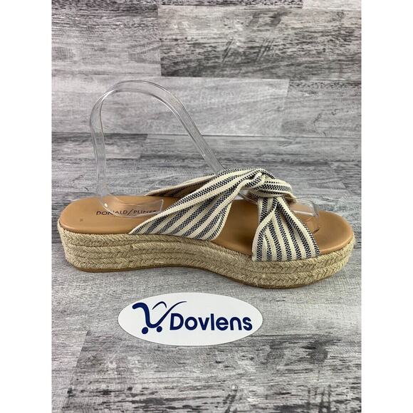 Donald Pliner Womens Striped Espadrille Wedge Sandals Size 9.5M - Picture 7 of 8